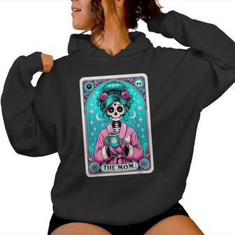 The Mom Tarot Card Skeleton Witch Mom Skull Mama Women Hoodie | Mazezy CA