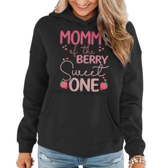 Mommy Of The Berry Sweet One Strawberry First Birthday Women Hoodie - Monsterry AU