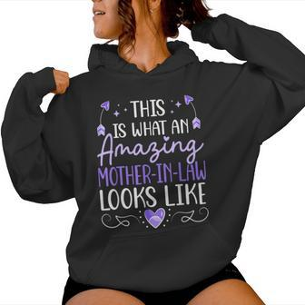 Mother In Law Mother's Day Amazing Mother In Law Women Hoodie - Seseable