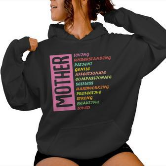 Mother Meaning I Love Mom Women Hoodie - Seseable