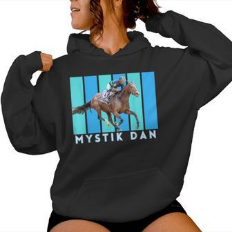 Mystik Dan Horse Horse Racing Del Mar Santa Anita Women Hoodie | Mazezy