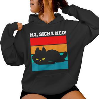 Na Sicha Ned Cat Cat Animal Cat Owner Women's Kapuzenpullover für Damen - Geschenkecke