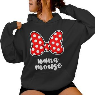 Nana Mouse Family Vacation Bow Women Hoodie - Seseable