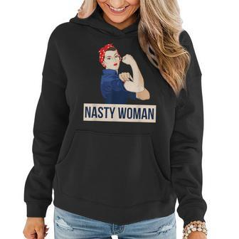 Nasty Woman Rosie Riveter Retro Feminist Women Hoodie - Monsterry CA