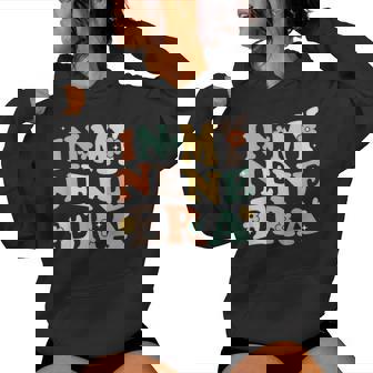 In My Nene Era Sarcastic Groovy Retro Women Hoodie - Monsterry