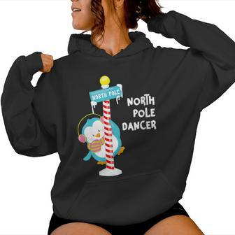 North Pole Dancer Penguin Christmas Women Hoodie - Monsterry UK