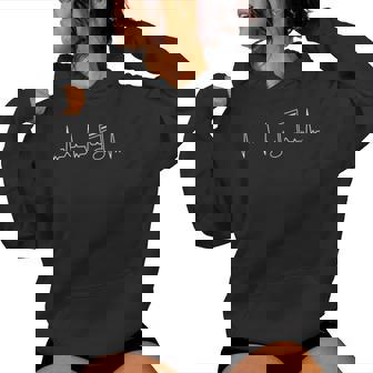 Note De Musique Amusante Avec Battement De Cœur Avec Col En Sweat à capuche femme - Cadeauxyz
