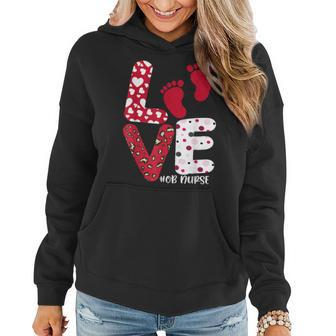 Ob Nurse Valentines Day Delivery Labor Nursing Lovers Women Hoodie - Monsterry