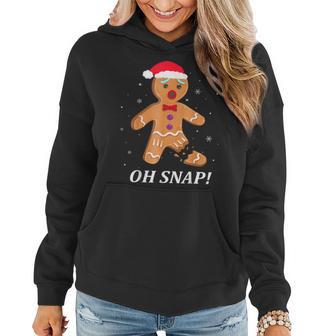 Oh Snap Gingerbread Merry Christmas Cookie Women Women Hoodie - Monsterry UK