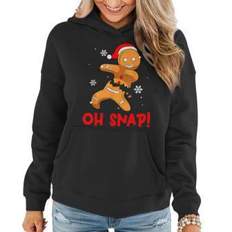 Oh Snap Gingerbread Man Merry Christmas Pajama Xmas Boy Girl Women Hoodie - Thegiftio UK