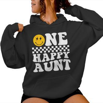 One Happy Dude 1St Birthday One Cool Aunt Family Matching Women Hoodie - Thegiftio UK