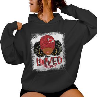 One Loved Mama Black Mom African American Valentines Day Women Hoodie - Monsterry UK