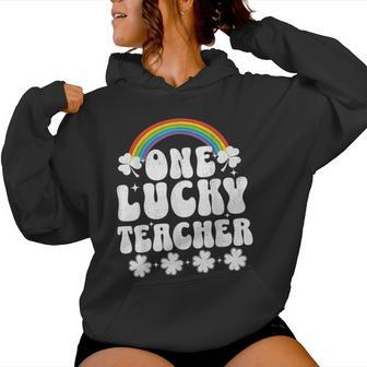 One Lucky Teacher St Patrick's Day Teacher Women Hoodie - Seseable