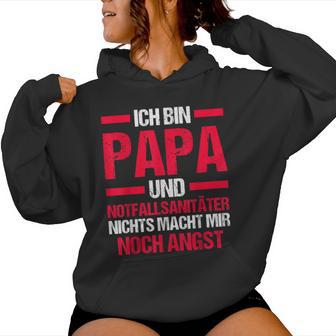 Papa Und Notfallsanitäter Notfallsanitäter Papa Kapuzenpullover für Damen - Geschenkecke