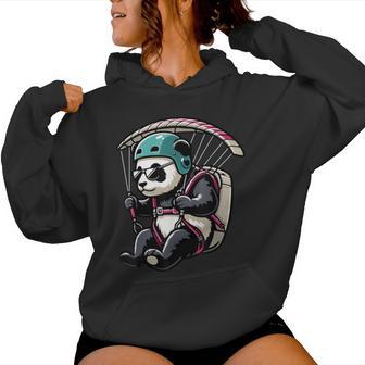 Paragleiten Panda Gleitschirm Kapuzenpullover für Damen - Geschenkecke