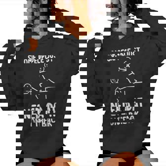 Pat On The Back Adult Sarcastic Women Hoodie - Seseable