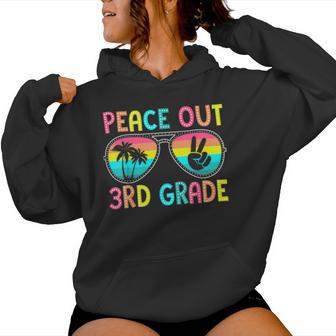 Peace Out 3Rd Grade Graduation Last Day Of School Women Hoodie - Monsterry
