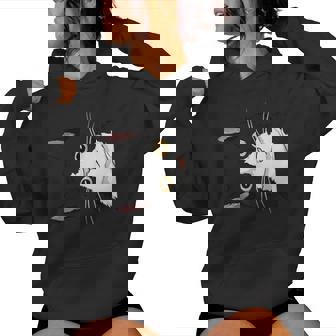 Peeking Tuxedo Cat Lady Cat Mom Cute Tuxedo Cat Women Hoodie - Thegiftio