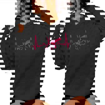 Peluquería Regalo Tijeras Secador Heartbeat Hairstylist Cuello Sudadera con capucha para mujer - Regaloses