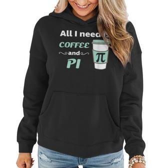 Pi Day Math Coffee Lover Geometry Calculus Trigonometry Women Hoodie - Monsterry