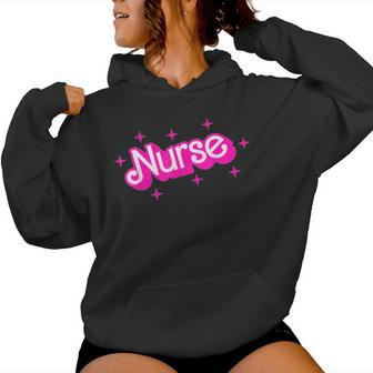 Pink Retro Nurse Appreciation Nursing Profession Rn Lpn Np Women Hoodie - Seseable