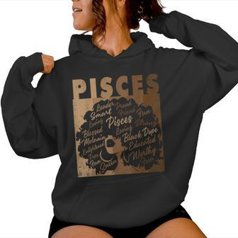 Pisces Girl African American Melanin Birthday Women Hoodie | Mazezy DE