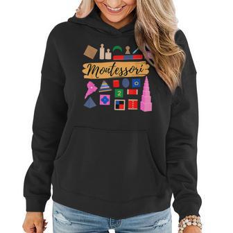 Play Is The Work Of The Child Montessori Teacher Montessori Women Hoodie - Thegiftio UK