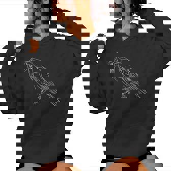Polygonal Geometric Crow Raven Goth Gothic Girls Men Women Hoodie - Thegiftio