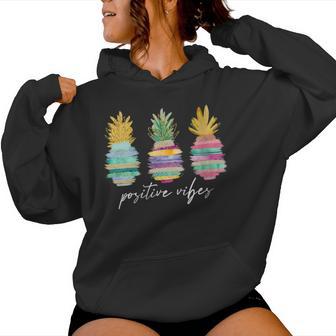 Positive Vibe Pineapple Transfer Day Infertility Ivf Mom Dad Women Hoodie - Monsterry DE