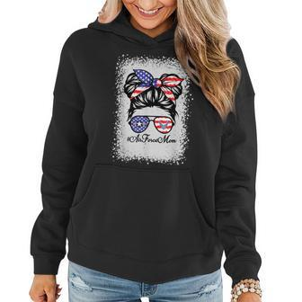 Proud Air Force Mom Messy Bun Sunglasses Mom Mother's Day Women Hoodie - Monsterry UK
