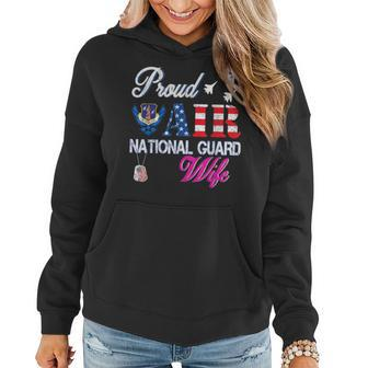 Proud Air National Guard Wife Air Force Veterans Day Women Hoodie - Monsterry AU