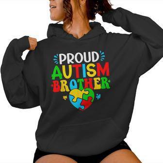 Proud Autism Brother Autism Awareness Autistic Sister Boys Women Hoodie - Monsterry DE