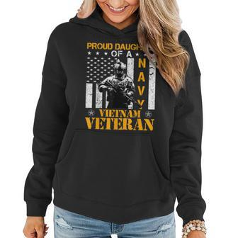 Proud Daughter Of A Navy Vietnam Veteran Women Hoodie - Monsterry