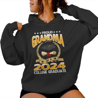Proud Grandma Of A 2024 College Graduate Women Hoodie - Thegiftio UK