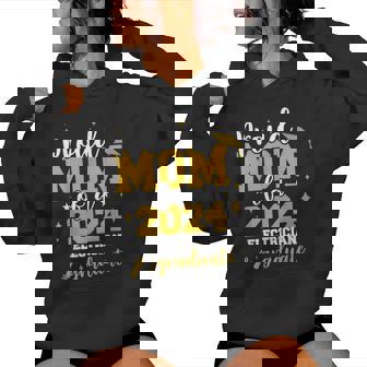 Proud Mom Of A Class Of 2024 Electrician Graduate Senior Fun Women Hoodie - Seseable