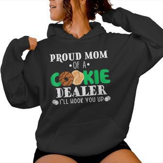 Proud Mom Of A Cookie Dealer Troop Leader Birthday Party Women Hoodie - Thegiftio UK