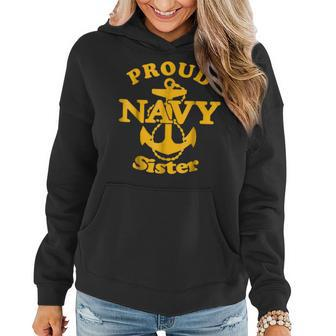 Proud Navy Sister Navy Sister Sister Women Hoodie - Monsterry