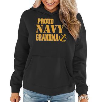 Proud Us Navy Grandma Military Pride Women Hoodie - Monsterry DE