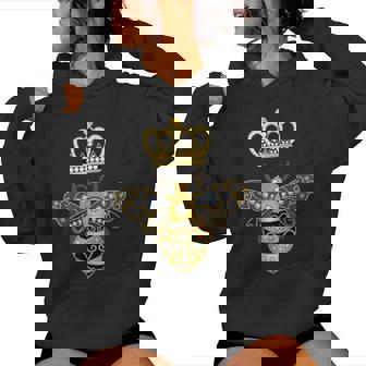 Queen Bee Crown Girls Honey Hive Beekeeping Bee Women Hoodie - Thegiftio
