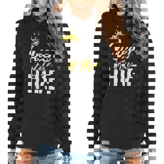 Queen Of The Hive Bee Lover Beekeeping Women Hoodie - Monsterry