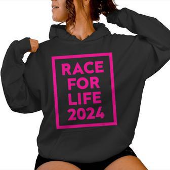 Race For Life 2024 Pink For Women Women Hoodie - Thegiftio UK