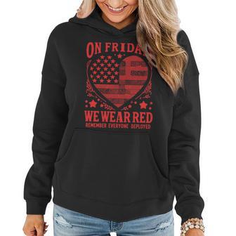 Red Friday Military Remember Everyone Deployed Men Women Hoodie - Monsterry CA