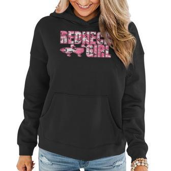 Redneck Girl Pink Camouflage With Two Ducks Women Hoodie - Monsterry