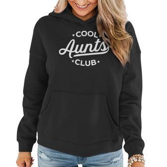 Retro Cool Aunts Club Best Auntie Ever Aunt Pocket Women Hoodie - Seseable