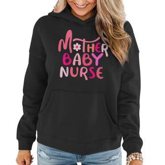 Retro Groovy Mother Baby Nurse Squad Happy Valentines Day Women Hoodie - Monsterry DE