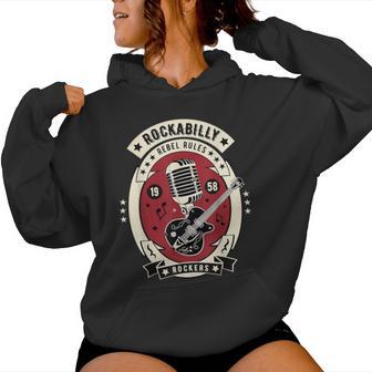 Rockabilly Clothing For Retro 50S Rocker Women Hoodie - Monsterry