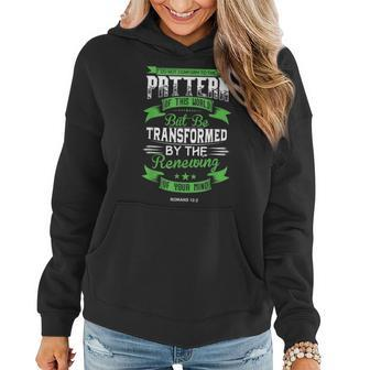 Romans 12 Bible Quote Christian Inspiration Women Hoodie - Monsterry