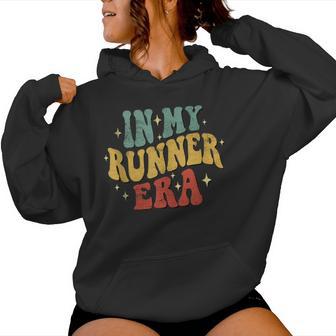 In My Runner Era Running Marathon Retro Groovy Vintage Women Hoodie - Monsterry DE