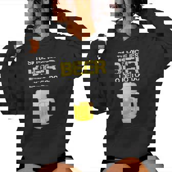 S Hombre Divertidas Manga Corta Beer Lo Dejo Todo Sudadera con capucha para mujer - Regaloses