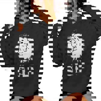 Sarcastic Rude Sheep No Dilf Or Milfs Silf Sheep Women Hoodie - Thegiftio UK